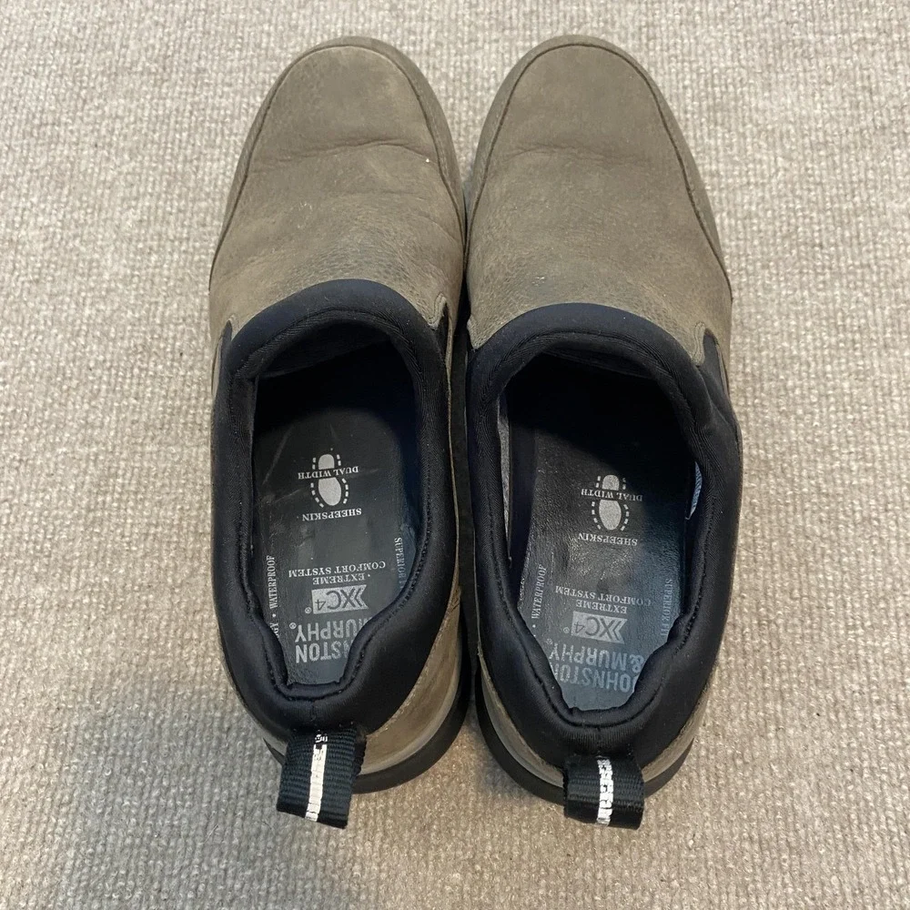 Johnston & Murphy XC4 Shoes Mens Size 11 Brown Leather Slip On Casual 25-4088